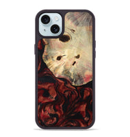 iPhone 15 Plus Wood Phone Case - Kason (Red, 801869)