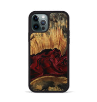 iPhone 12 Pro Wood Phone Case - Nellie (Red, 801870)