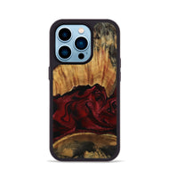iPhone 14 Pro Wood Phone Case - Nellie (Red, 801870)
