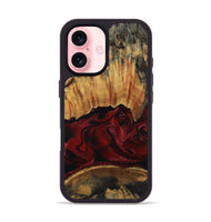 iPhone 16 Wood Phone Case - Nellie (Red, 801870)