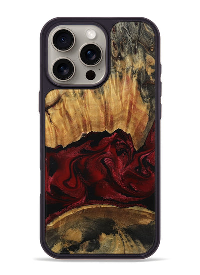 iPhone 16 Pro Max Wood Phone Case - Nellie (Red, 801870)