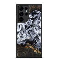 Galaxy S22 Ultra Wood Phone Case - Tressie (Black & White, 801871)