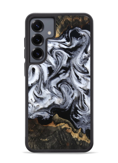 Galaxy S25 Plus Wood Phone Case - Tressie (Black & White, 801871)