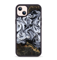 iPhone 14 Plus Wood Phone Case - Tressie (Black & White, 801871)