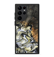 Galaxy S22 Ultra Wood Phone Case - Ocean (Black & White, 801872)