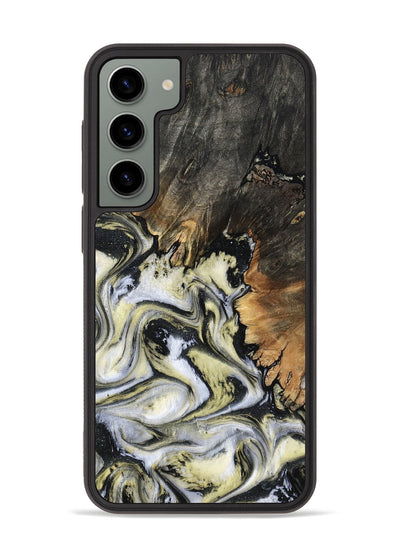 Galaxy S23 Plus Wood Phone Case - Ocean (Black & White, 801872)