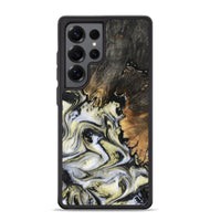 Galaxy S25 Ultra Wood Phone Case - Ocean (Black & White, 801872)