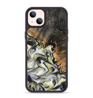 iPhone 14 Plus Wood Phone Case - Ocean (Black & White, 801872)
