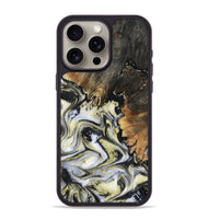 iPhone 15 Pro Max Wood Phone Case - Ocean (Black & White, 801872)