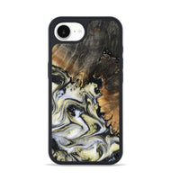 iPhone 16e Wood Phone Case - Ocean (Black & White, 801872)