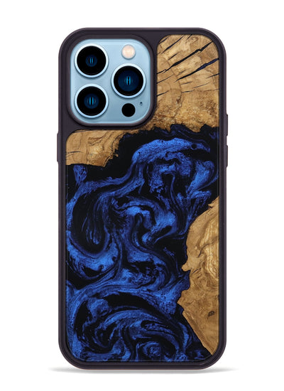 iPhone 14 Pro Max Wood Phone Case - Nylah (Ancient Olive, 801874)