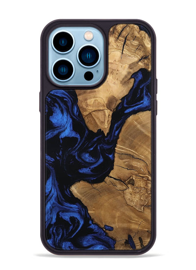 iPhone 14 Pro Max Wood Phone Case - Silas (Ancient Olive, 801875)