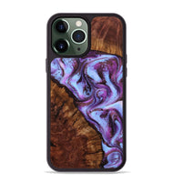 iPhone 13 Pro Max Wood Phone Case - Aryana (Purple, 801894)