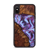iPhone Xs Max Wood Phone Case - Aryana (Purple, 801894)