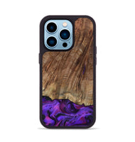 iPhone 14 Pro Wood Phone Case - Sam (Purple, 801897)