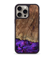 iPhone 15 Pro Max Wood Phone Case - Sam (Purple, 801897)