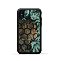 iPhone Xs Wood Phone Case - Leah (Pattern, 801899)