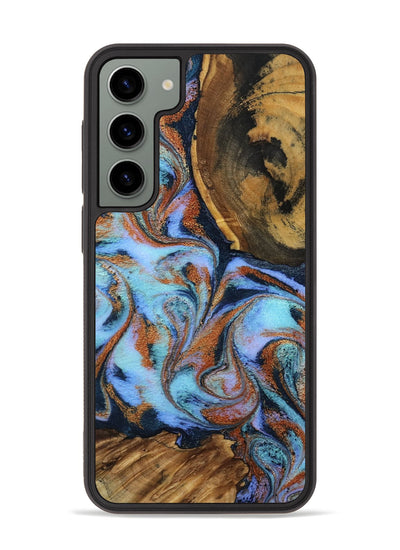Galaxy S23 Plus Wood Phone Case - Gunnar (Teal & Gold, 801915)