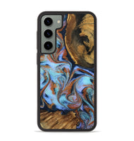 Galaxy S23 Plus Wood Phone Case - Gunnar (Teal & Gold, 801915)