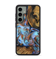 Galaxy S24 Plus Wood Phone Case - Gunnar (Teal & Gold, 801915)