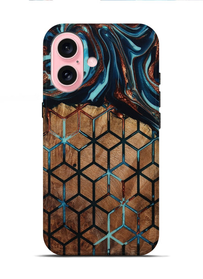 iPhone 16 Wood Live Edge Phone Case - Darnell (Pattern, 801950)