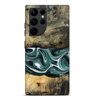 Galaxy S22 Ultra Wood Live Edge Phone Case - Samatha (Green, 801951)