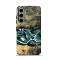 Galaxy S24 Wood Live Edge Phone Case - Samatha (Green, 801951)