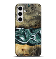 Galaxy S25 Plus Wood Live Edge Phone Case - Samatha (Green, 801951)