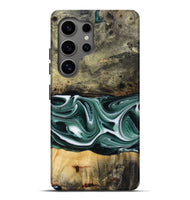 Galaxy S25 Ultra Wood Live Edge Phone Case - Samatha (Green, 801951)