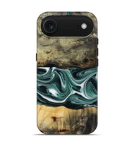 iPhone 17 Air Wood Live Edge Phone Case - Samatha (Green, 801951)