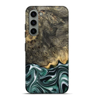 Galaxy S23 Plus Wood Live Edge Phone Case - Darci (Green, 801952)