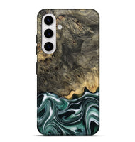 Galaxy S25 Plus Wood Live Edge Phone Case - Darci (Green, 801952)
