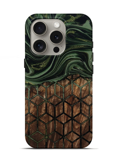 iPhone 16 Pro Wood Live Edge Phone Case - Banks (Pattern, 801954)