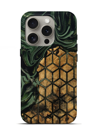 iPhone 16 Pro Wood Live Edge Phone Case - Averie (Pattern, 801956)
