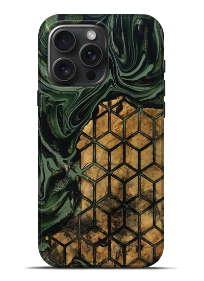 iPhone 16 Pro Max Wood Live Edge Phone Case - Averie (Pattern, 801956)
