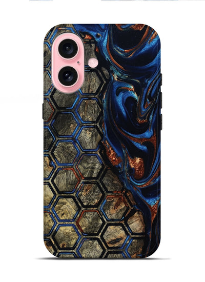 iPhone 16 Wood Live Edge Phone Case - Scotty (Pattern, 801960)