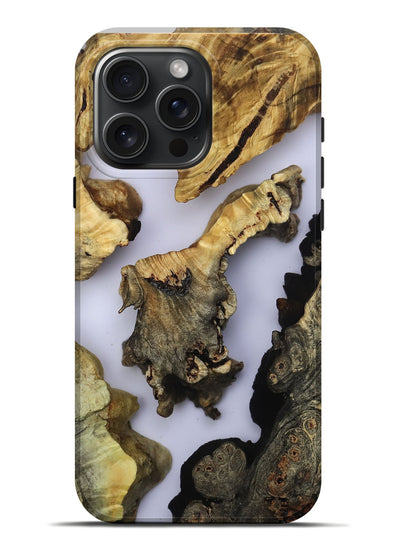 iPhone 16 Pro Max Wood Live Edge Phone Case - Cassidy (Clear, 801962)
