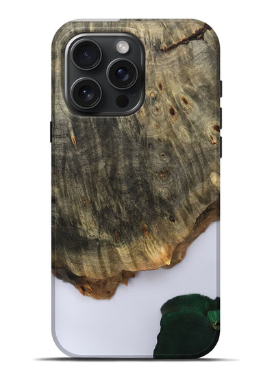 iPhone 16 Pro Max Wood Live Edge Phone Case - Carla (Clear, 801964)