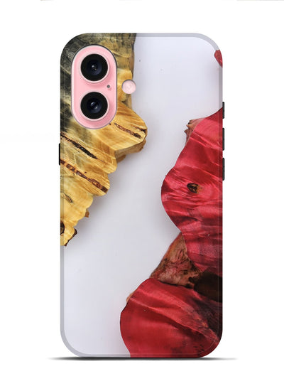 iPhone 16 Wood Live Edge Phone Case - Harland (Clear, 801966)