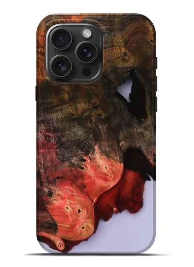 iPhone 16 Pro Max Wood Live Edge Phone Case - Helene (Clear, 801967)