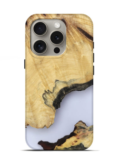 iPhone 16 Pro Wood Live Edge Phone Case - Kacey (Clear, 801970)