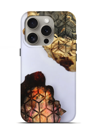 iPhone 16 Pro Wood Live Edge Phone Case - Dolly (Clear, 801975)