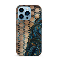 iPhone 14 Pro Wood Live Edge Phone Case - Chaim (Pattern, 801982)