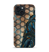 iPhone 15 Wood Live Edge Phone Case - Chaim (Pattern, 801982)