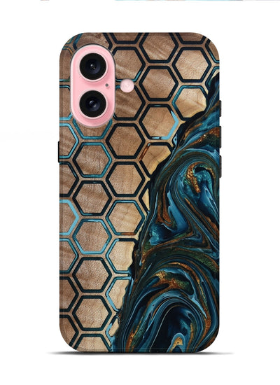 iPhone 16 Wood Live Edge Phone Case - Chaim (Pattern, 801982)