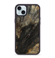 iPhone 15 Plus Wood Phone Case - Cristin (Wood Burl, 801986)