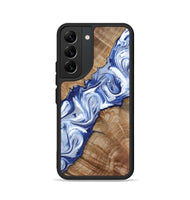 Galaxy S22 Wood Phone Case - Arrie (Blue, 801991)