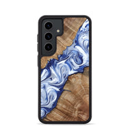 Galaxy S24 Wood Phone Case - Arrie (Blue, 801991)