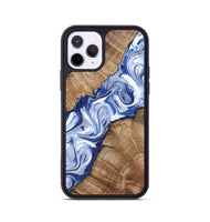 iPhone 11 Pro Wood Phone Case - Arrie (Blue, 801991)