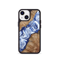 iPhone 13 mini Wood Phone Case - Arrie (Blue, 801991)